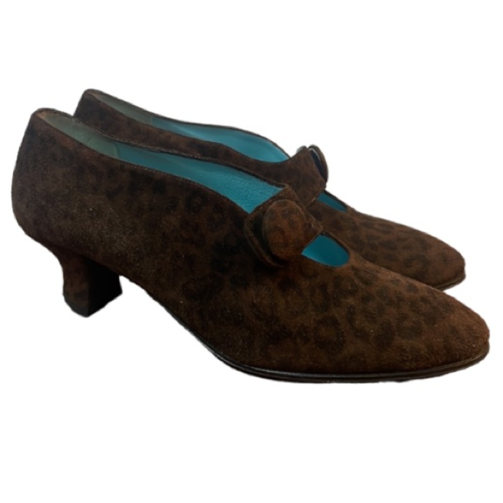 Thierry Rabotin Regan Chocolate Leopard Heels Size 38